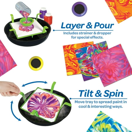 Crayola Washable Paint Pour Set, 20pc Paint Set, Art & Craft Kit, Creative Gift for Kids, 8, 9, 10, 11