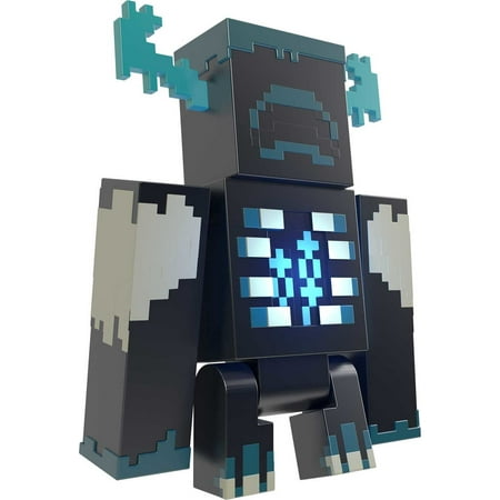 Minecraft Warden Action Figure with Lights, Sounds & Attack Mode, Collectible Toy, 3.25-inch scale
