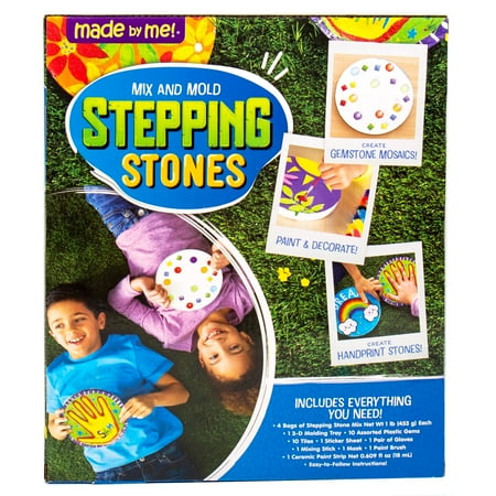 Made By Me Mix & Mold Stepping Stone Kit, Boys and Girls, Child, Ages 6+
