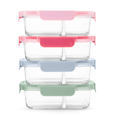 Ello Clear Glass Microwave Safe Food Storage Container