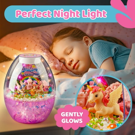 Flooyes Unicorn Terrarium Garden Craft Kit