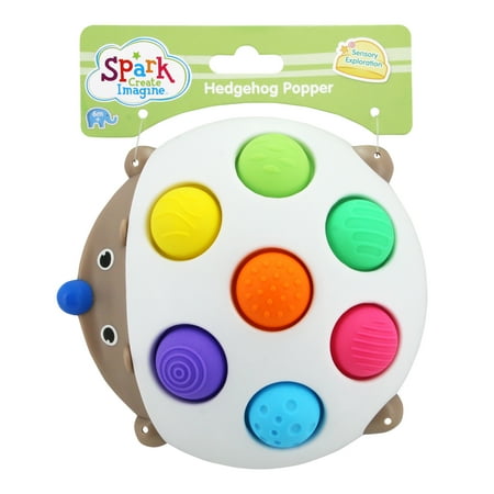 Spark Create Imagine Hedgehog Popper Sensory Learning Fidget Toy Push Pop Travel Fun