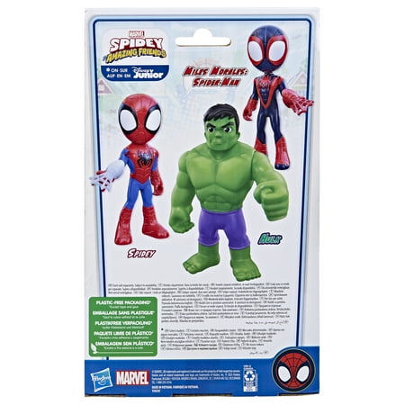 Marvel Spidey and His Amazing Friends Supersized Hulk Action Figure, Super Hero Toy