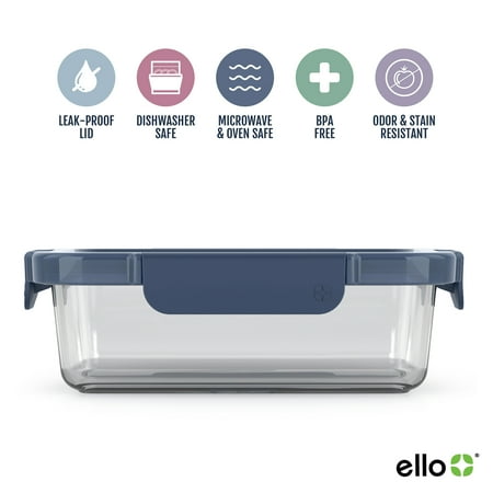 Ello 10 Pc Color Lock 3.4 Cup Meal Prep Set with Lids