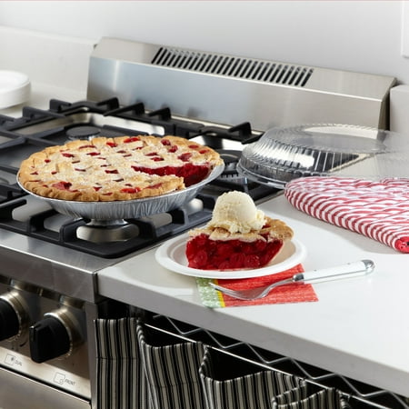 EZ Foil Disposable Pie Tins with Lids, 10 inch, 2 Count