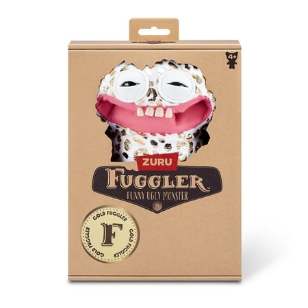 Fuggler Gold Fuggs 9 inch (Grin Grin), Funny Ugly Monster Soft Plush Collectible Toy by ZURU