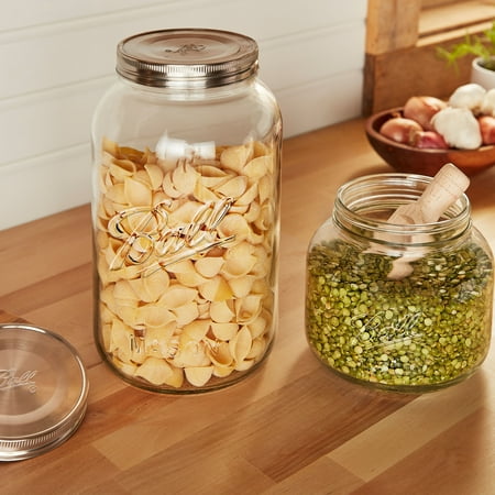 Ball Decorative Mason Jar with One Piece Stainless Steel Lid, gal. (128oz.), 1