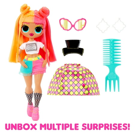 LOL Surprise OMG Neonlicious Fashion Doll with Fashions and Accessories, Ages 4+