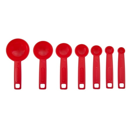 Farberware Pro 23 Piece Plastic Baking Set with Mixing Bowls, Red