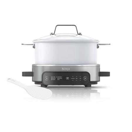 Ninja Foodi 6.5 qt Everyday PossibleCooker, Stainless Steel/White, Multi Cooker, Slow Cooker, MC1100