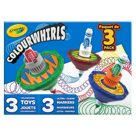 Crayola Colourwhirls Spin Art Toy with Washable Marker, 3 Ct, Easter Toys, Easter Crafts & Art Supplies, Gifts for Kids Ages 6, 7, 8, 9