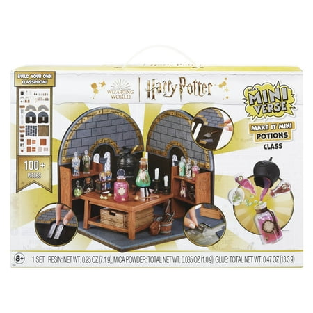 MGA's Miniverse Make It Mini Potions Class, Harry Potter Mini Collectibles, Building Set, 100+ Pieces, DIY, Resin, 8+
