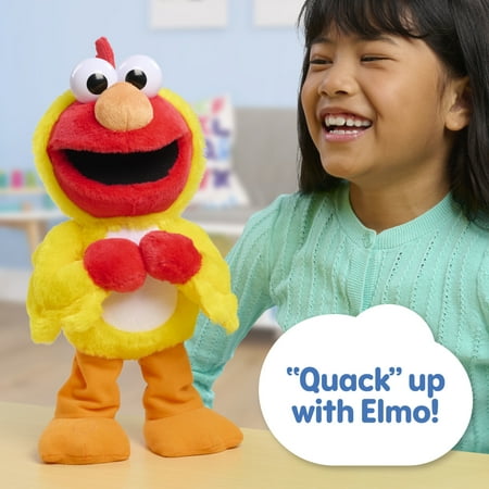 Sesame Street Chicken Dance Elmo Feature 13 Inch Plush, Dancing Plush, Stuffed Animal Baby and Toddler Toys