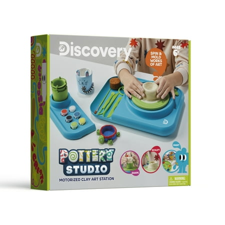 Discovery Kids Pottery Studio Motorized Clay Art Station for Children, Unisex
