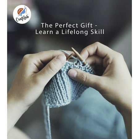 CraftLab Knitting Kit for Beginners, Kids Adults Seniors Includes All Knitting Supplies: Wool Yarn, Knitting Needles, Yarn Needle and Instructions ? Fantastic DIY Gift Learn to Knit Arts & Crafts Kit