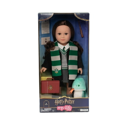 My Life As Harry Potter Slytherin Posable 18-inch Doll, Brunette Hair, Brown Eyes