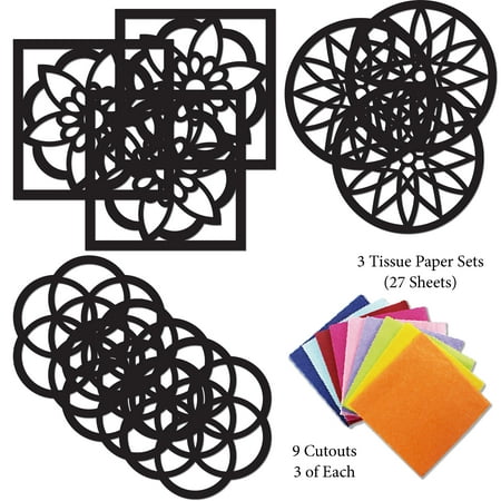 Vhale Suncatchers Stained Glass Effect Paper Craft Kit