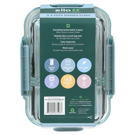 Ello Glass Microwave Safe Fruit, Vegetables Food Storage Container (2 Count)