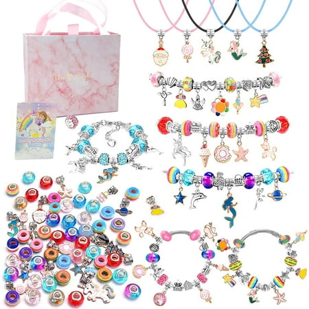 Arts and Crafts for Kids, Bracelet Making Kit Toys for Girls, Arts and Crafts Supplies for Girls Ages 4 5 6 7 8 9 Year Old