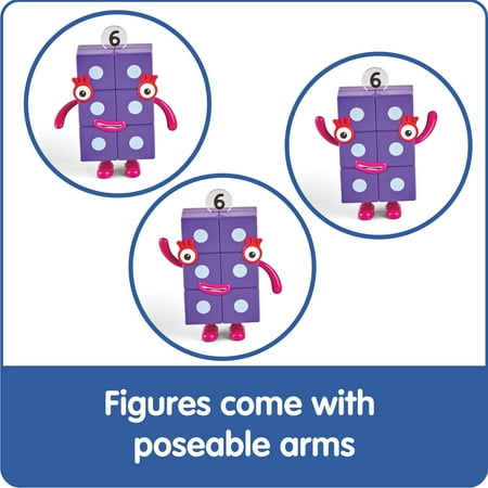 hand2mind Numberblocks? Friends Six to Ten, Toy Character Figures for Kids (5 Pieces)