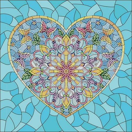 DIAMOND DOTZ? Stained Glass Heart Special Edition Diamond Painting Kit