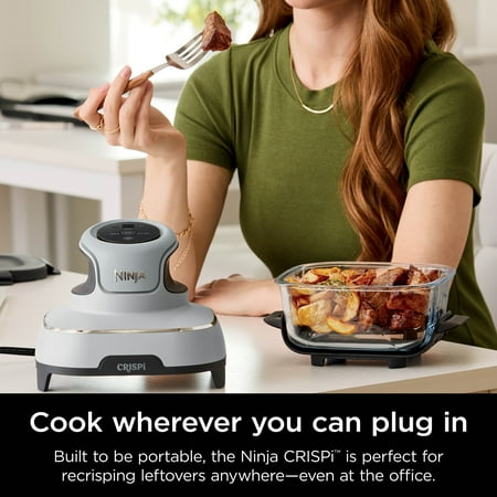 Ninja Crispi Portable Cooking System, White, White
