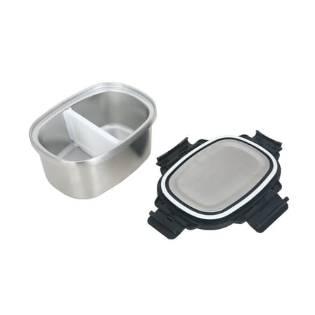 Mainstays 33 oz Rectangular Insulated Food Container, Stainless Steel