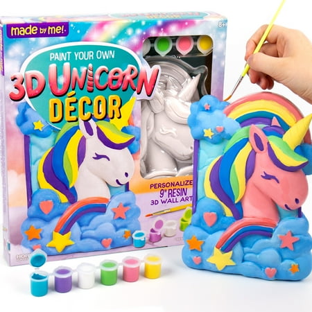 Made by Me Paint Your Own 3D Unicorn D?cor, Boys and Girls, Child, Ages 8+