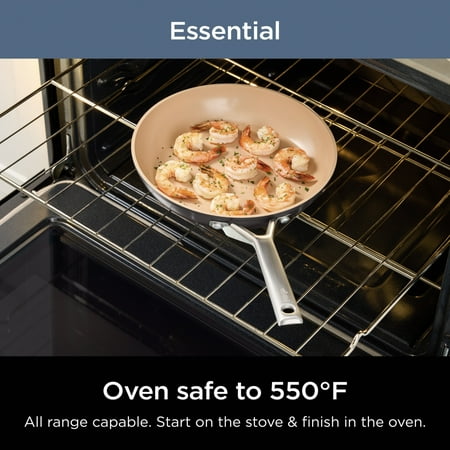 Ninja Extended Life Essential Ceramic 12-Piece Cookware Set, PFOA/PFAS Free, CW89012