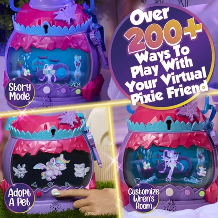 HOLOBRITE Pixie Lantern, Virtual Dancing and Interactive Games, 5" Pixie Doll, 200+ Ways to Play, Ages 6 up