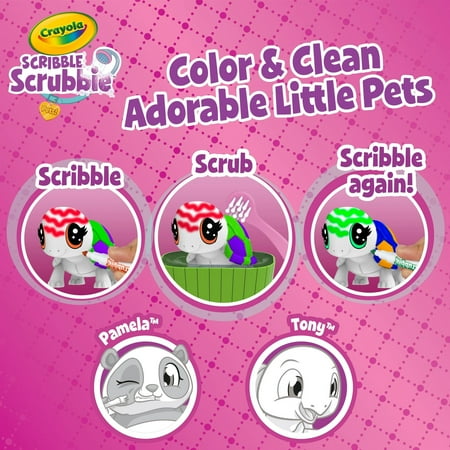 Crayola Scribble Scrubbie Pets Scented Spa Playset, Gift for Kids, Art Kit, Beginner Unisex Child