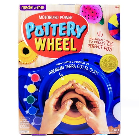 Made by Me My Very Own Pottery Wheel with Terracotta Clay, Pottery Kit, Child, Ages 6+1 Pack,