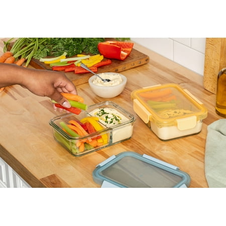 Ello Glass Microwave Safe Fruit, Vegetables Food Storage Container (2 Count)