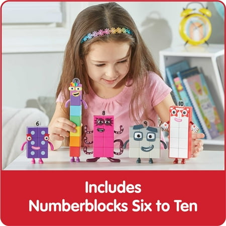 hand2mind Numberblocks? Friends Six to Ten, Toy Character Figures for Kids (5 Pieces)