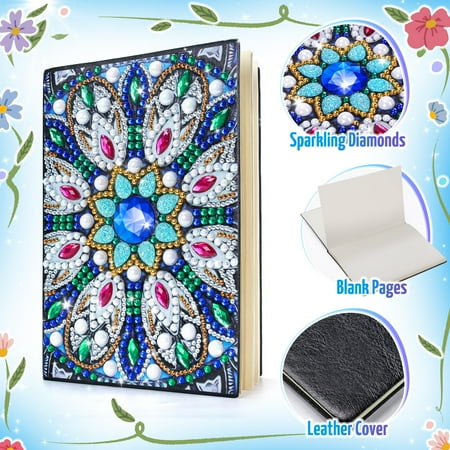 Craft Kits for Kids Age 6-8-9-10, Girls Birthday Presents for 5 7 11 12 Year Old Notebook Diamond Art Painting Kit Arts and Crafts for Kids Toys for 5-10 Year Old Girl Gifts Diary Cute Stationery Set