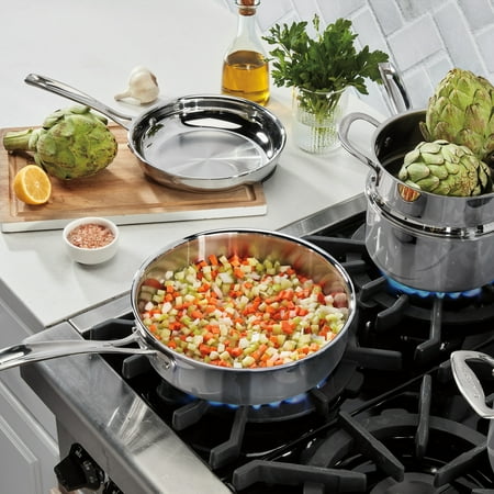 Cuisinart Tri-Ply Pro 11-Piece Stainless Steel Cookware Set