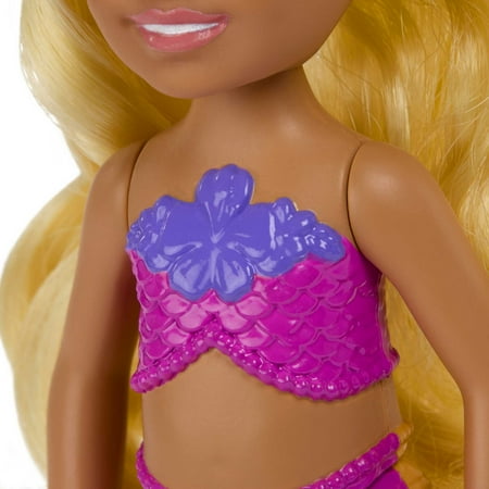 Barbie Mermaid Chelsea Doll with Blond Hair, Mermaid Toys, 6.3 in