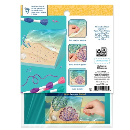 Hello Hobby Make Your Own String Art, Child Craft Kit, 6 Kits