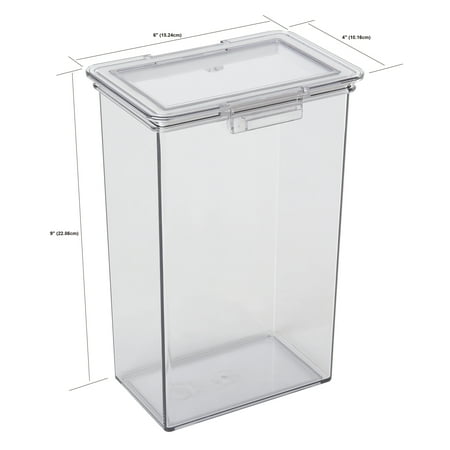 The Home Edit 3-Piece Canister Edit Food Organizer and Storage Containers, Clear