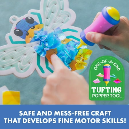 Educational Insights Tufting Punch Popper Kit, Craft Kits for Kids, Arts & Crafts Toys Ages 5+