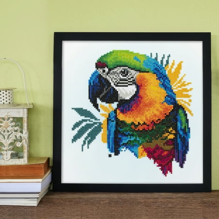 DIAMOND DOTZ? Parrot Portrait Round Facet Diamond Painting Unisex Kit