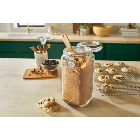 Ball Clear Glass Stackable Food Storage Jar with Lid