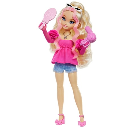 Barbie Dream Besties Barbie ?Malibu? Fashion Doll with 8 Makeup & Hair Themed Accessories