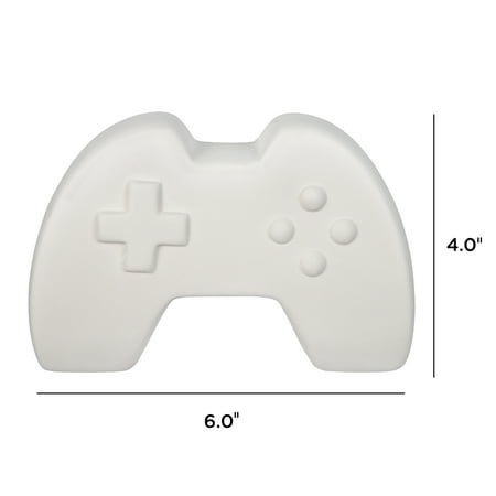 Hello Hobby Paintable Ceramic Game Controller Unpainted for All Ages Unisex .8 oz Art & Craft Kits