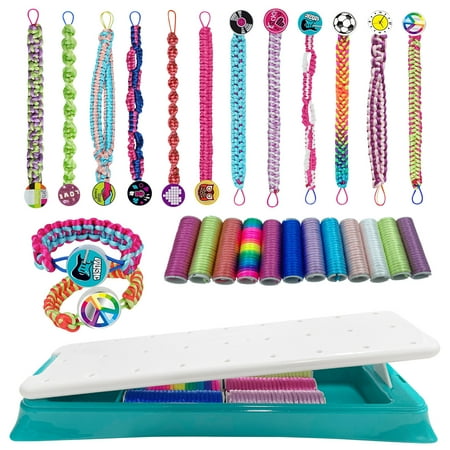 Syenll Friendship Bracelet Making Kit, DIY Arts and Crafts Kit Toys, Kids Travel Activity Set Christmas Gifts for Girls