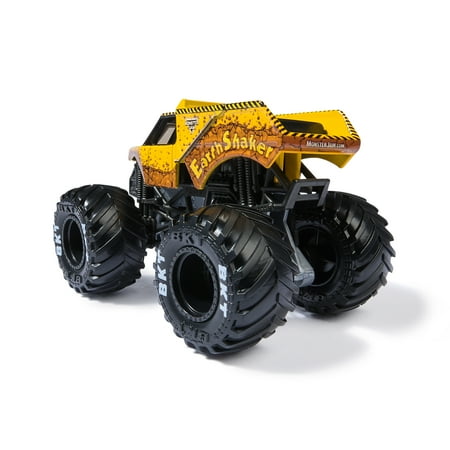 Monster Jam, Official Earth Shaker Monster Truck, Die-Cast Vehicle, 1:64 Scale, Kids Toys for Boys Ages 3 and up
