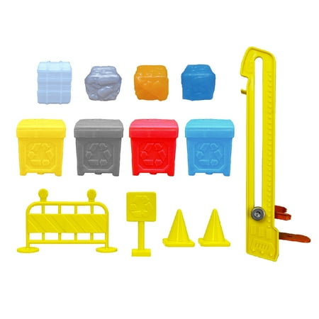 Kid Connection Recycling Truck Play Set with Lights and Sounds, 16 Pieces, Toddler Toy Ages 3+