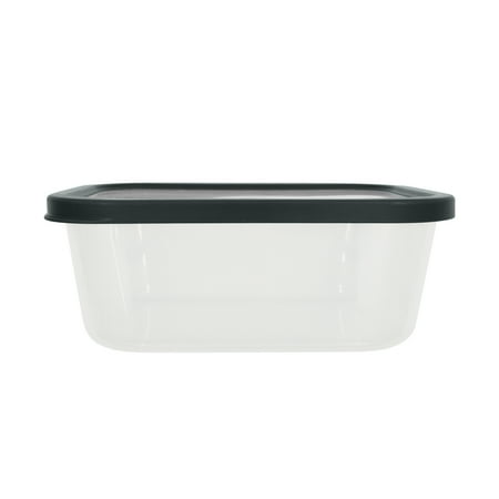 Mainstays Plastic Durable Food Storage Container Set, Gray, 6 PiecesGray,