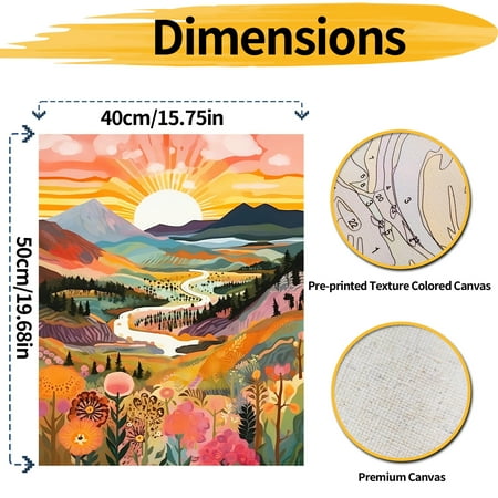 JYLMOOD DIY Paint by Number for Adults, Easy Painting by Numbers for Gift Home Wall Decor 16?W x 20?L, Other