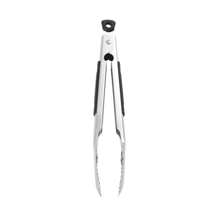 Farberware Soft-Grip Stainless Steel 9 in Locking Kitchen Food Tongs